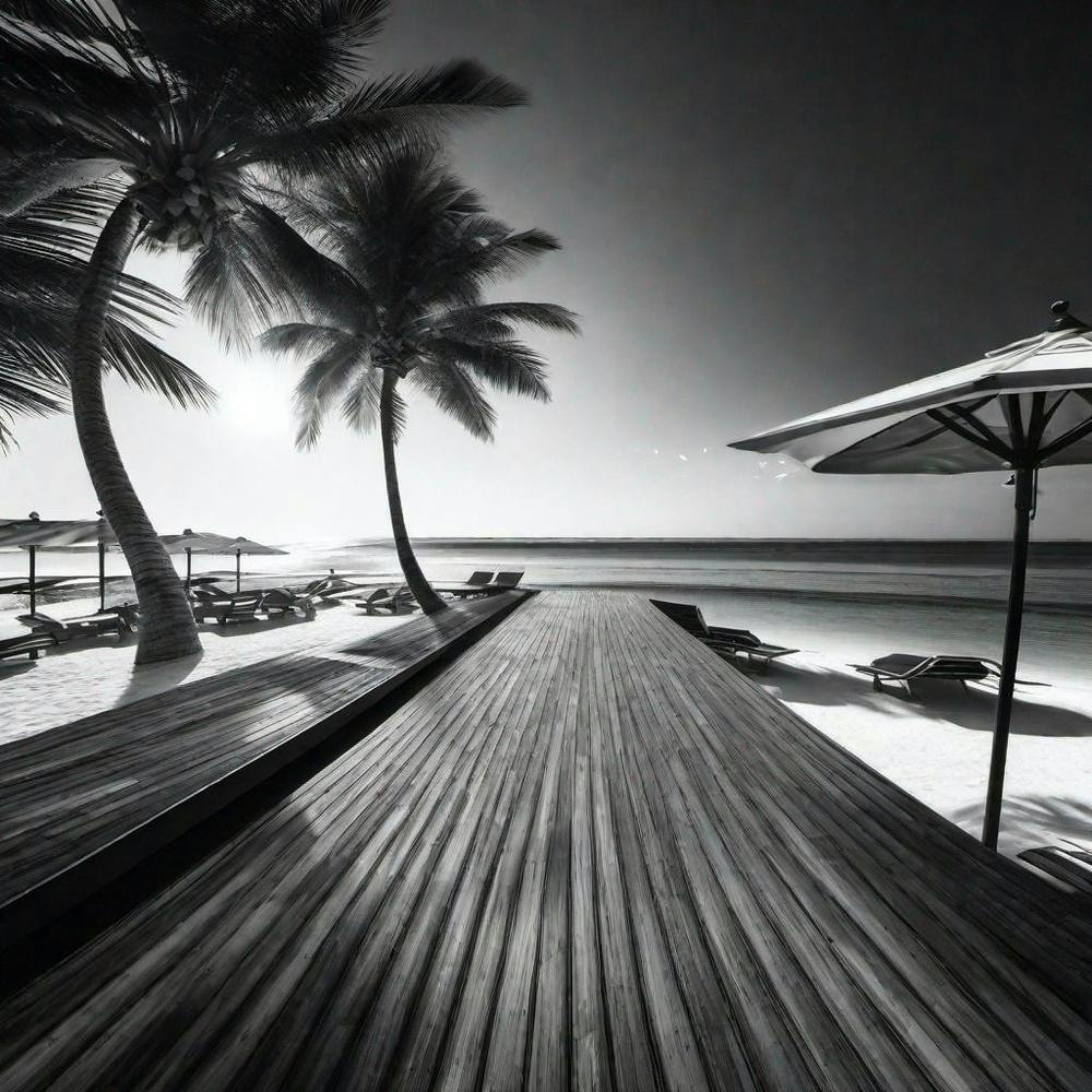 Sand And Palm Trees