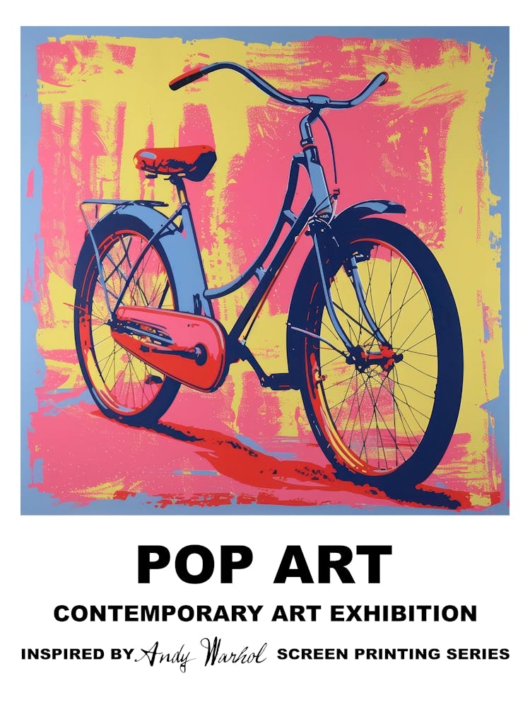 Retro Bicycle Pop Art 1