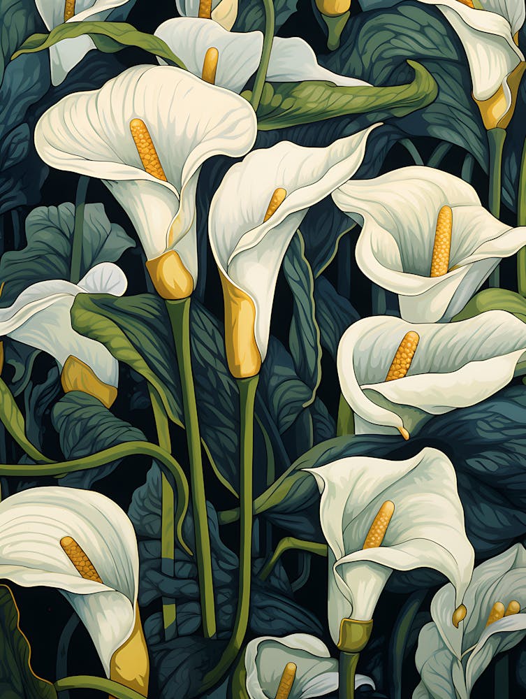White Calla Lilies