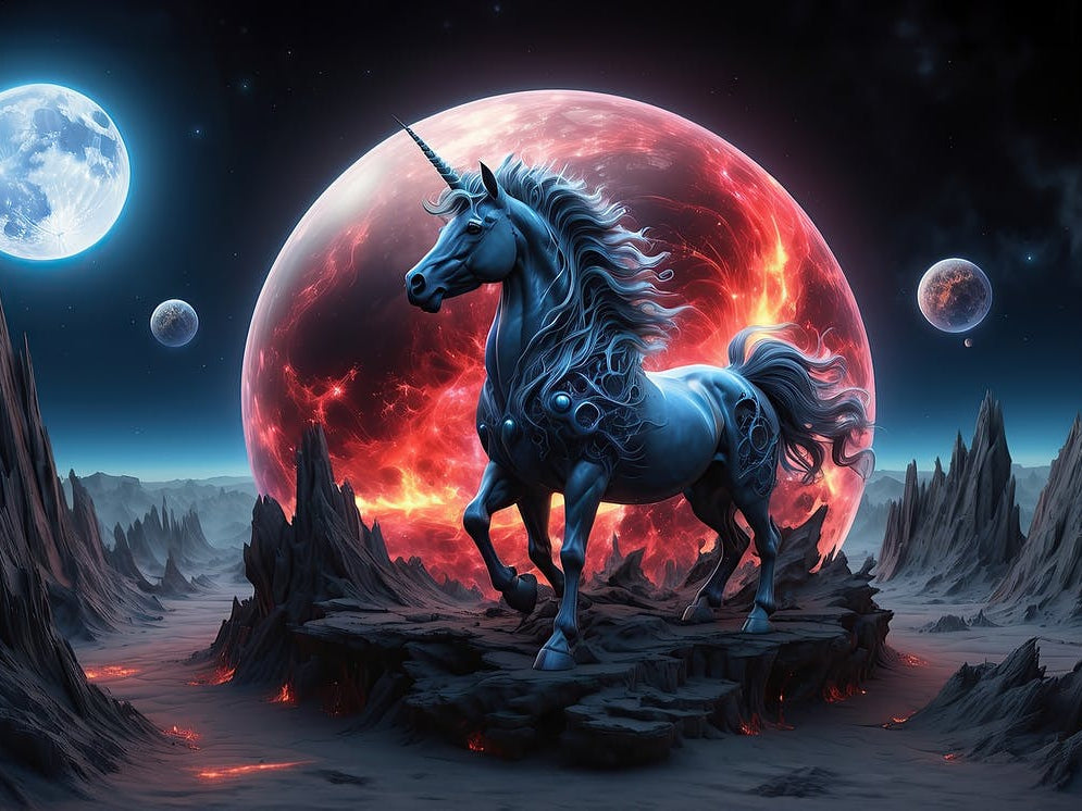 Unicorn on Alien Planet