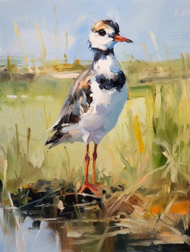 Bird Painting Lapwing 3