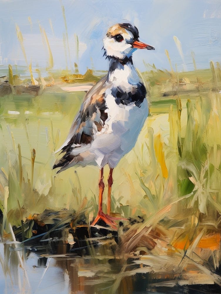 Bird Painting Lapwing 3