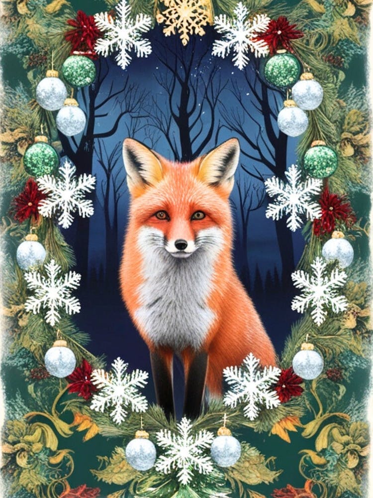 William Morris Christmas Fox 16
