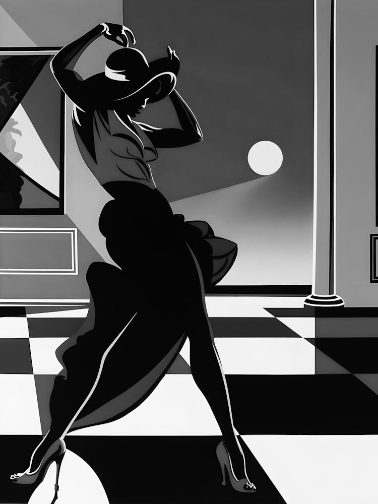 Black And White Dancer