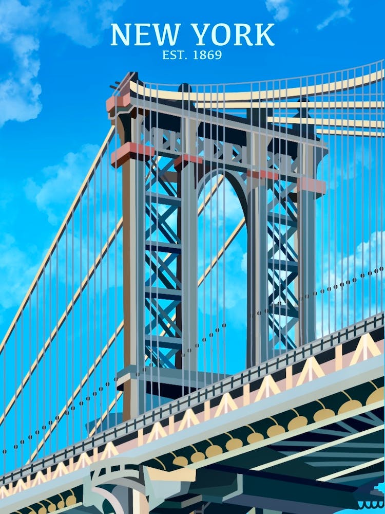 New York Print | Brooklyn Bridge Print