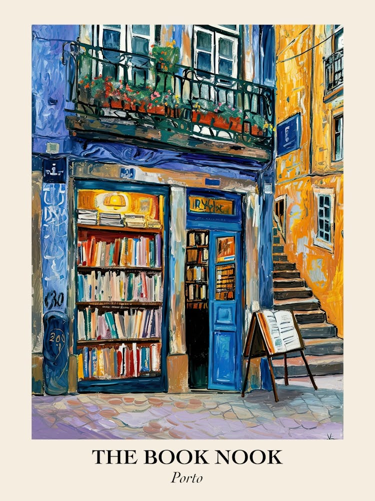 Porto Book Nook Bookshop 2 Poster