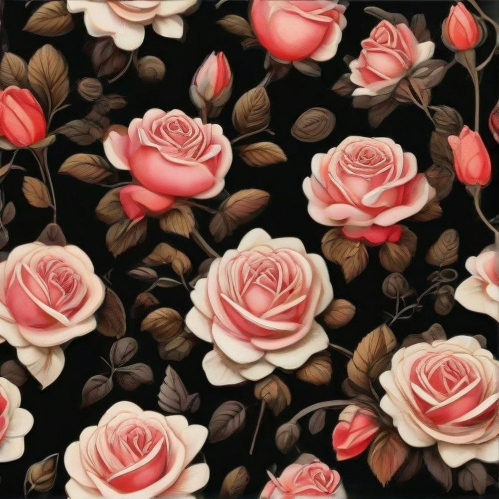 Roses On Black