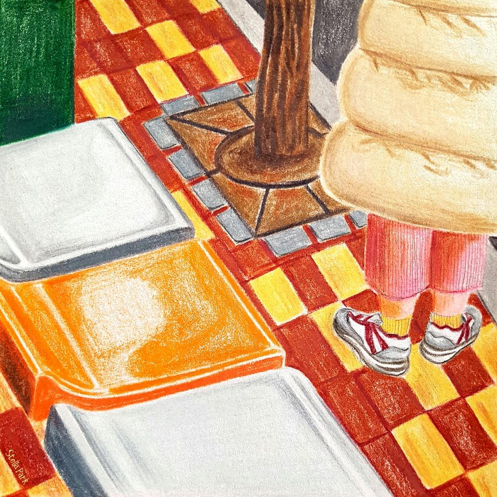 An Orange Chair Square