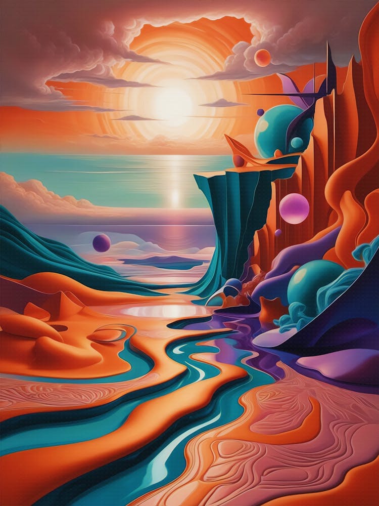 Abstract Landscape Painting