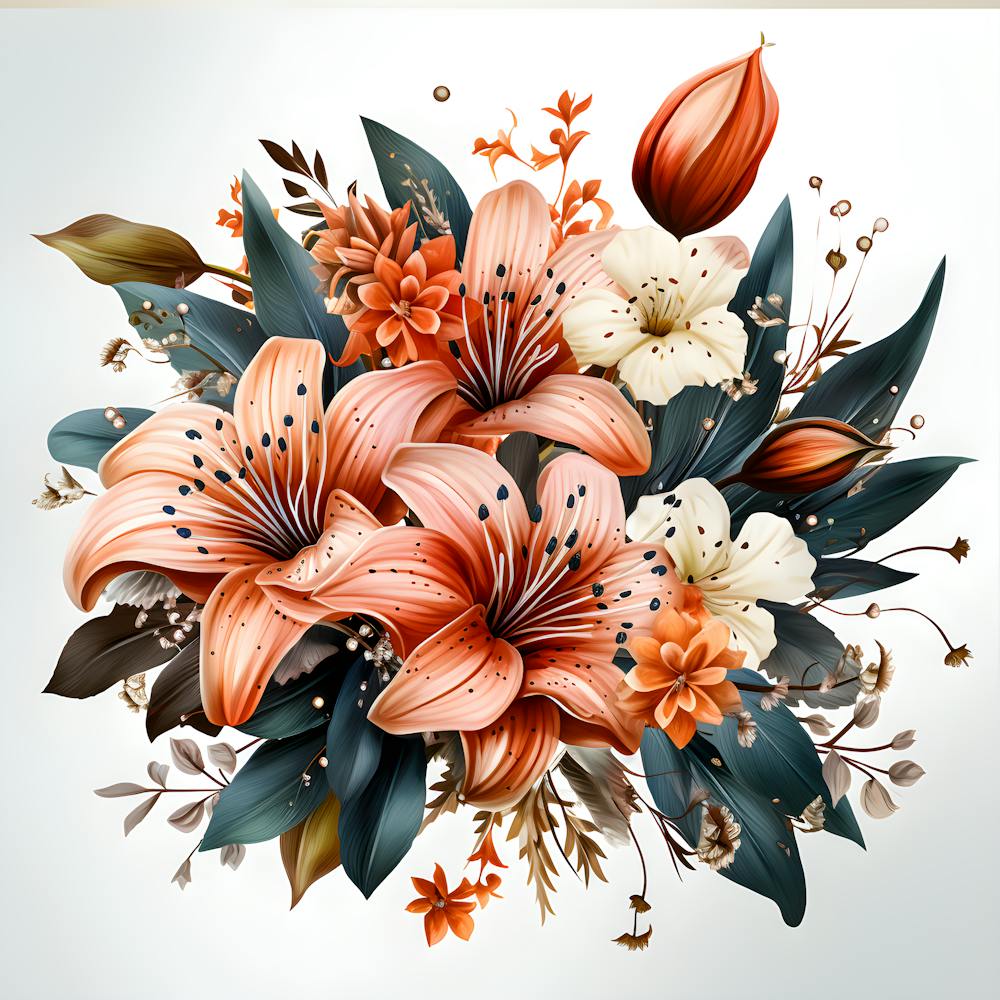 Floral Fusion Bold And Vivid Botanical Symphony