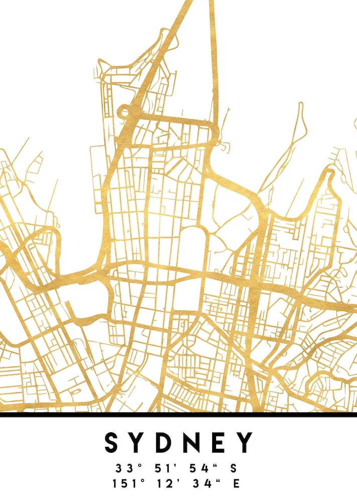 Sydney Australia City Street Map