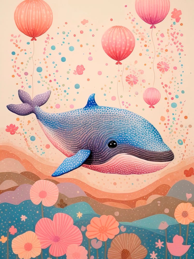 Whale With Balloons