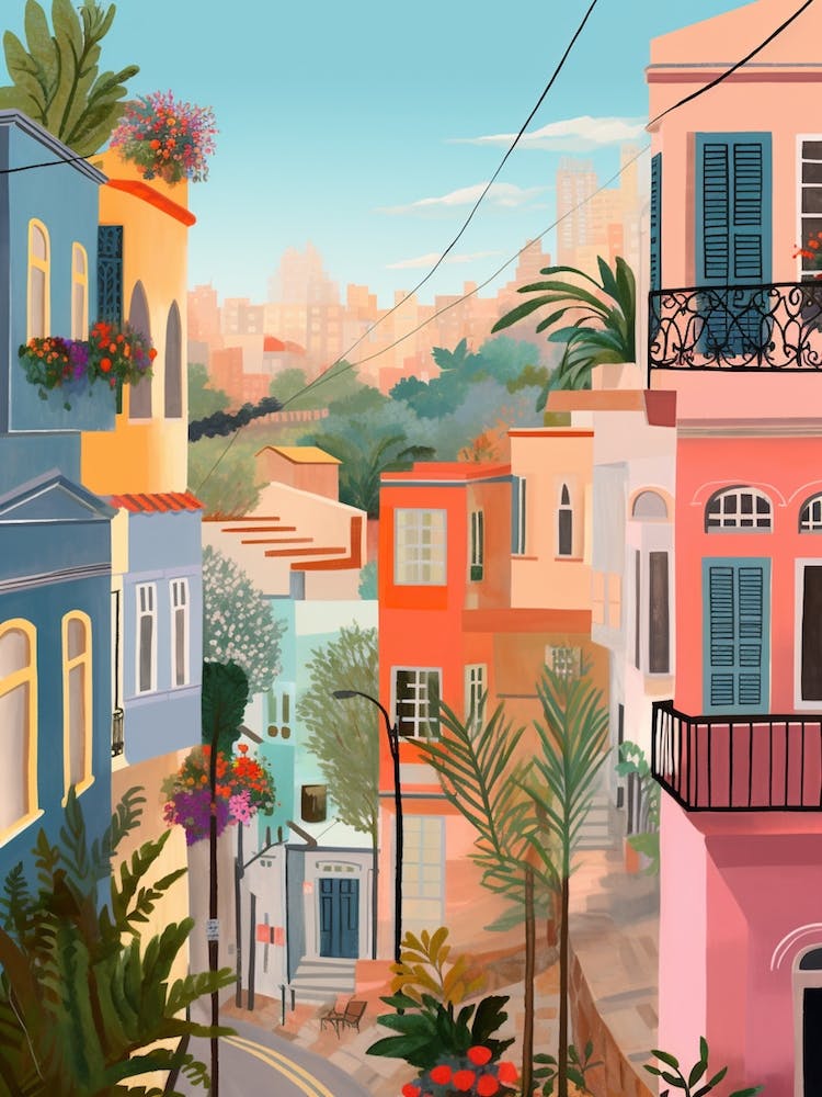 Haifa Israel 5 Illustration