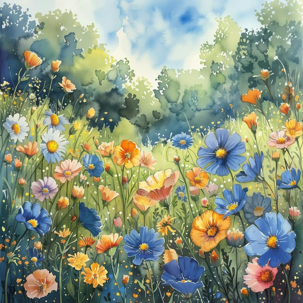 Poppies In The Meadow