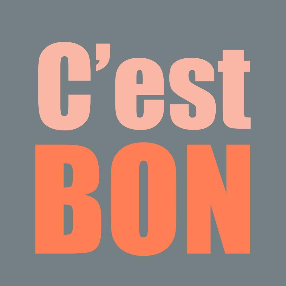 Cest Bon Grey And Pink Square