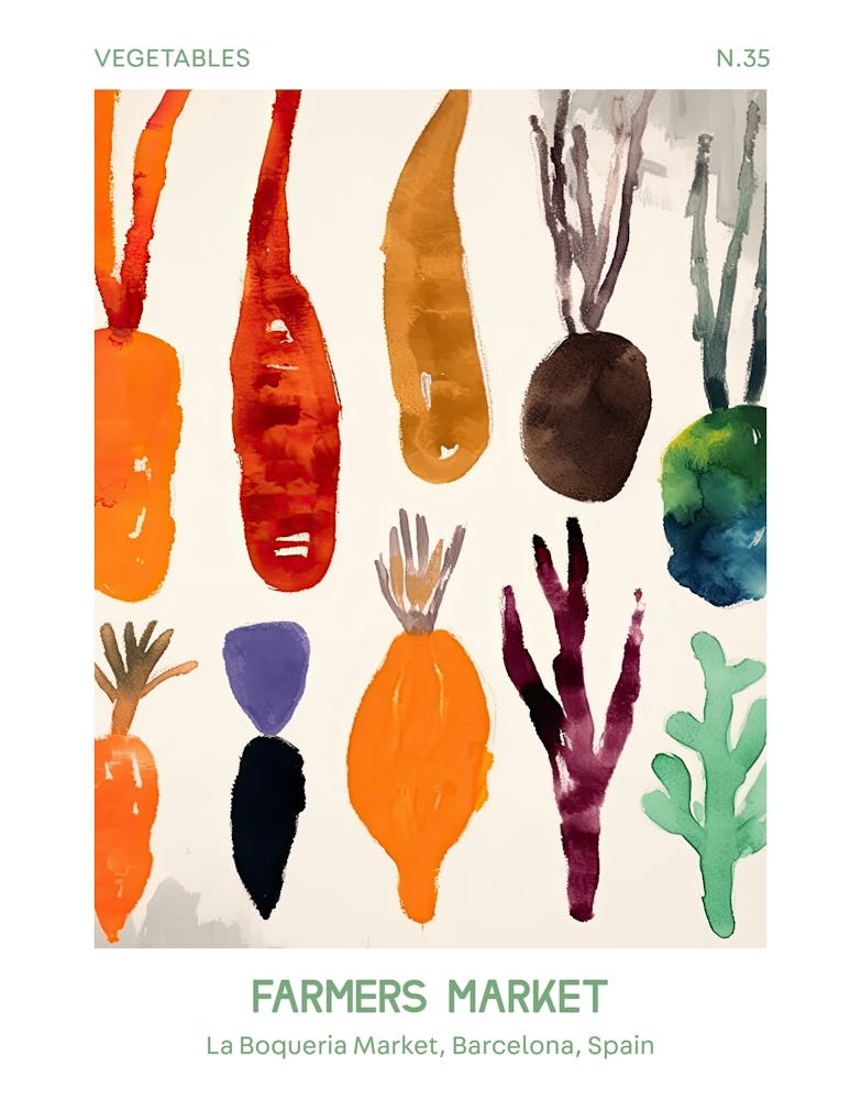Carrots Vegetables Farmers Market 1 La Boqueria Market, Barcelona, Spain