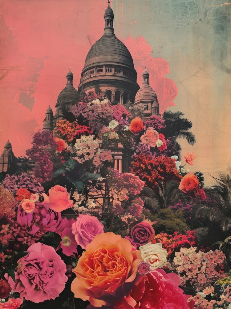 Mumbai   Floral Retro Collage Style 2