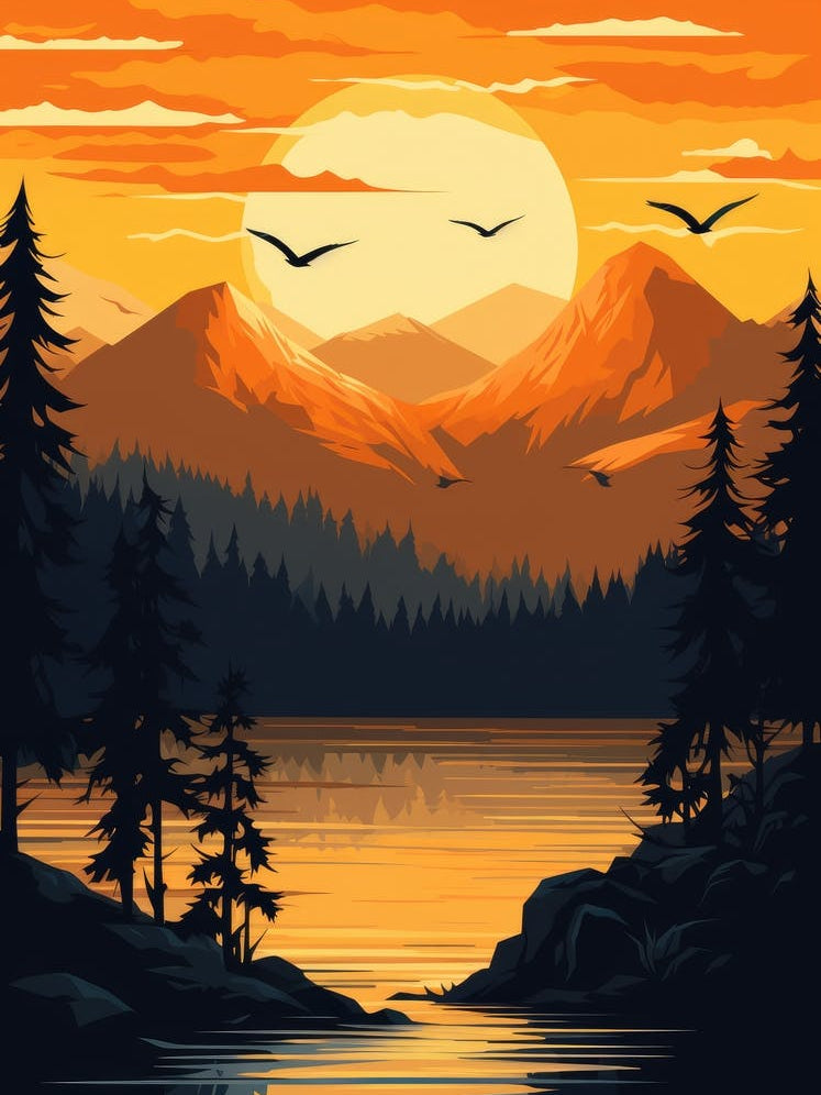 Sunset In The Mountains 28