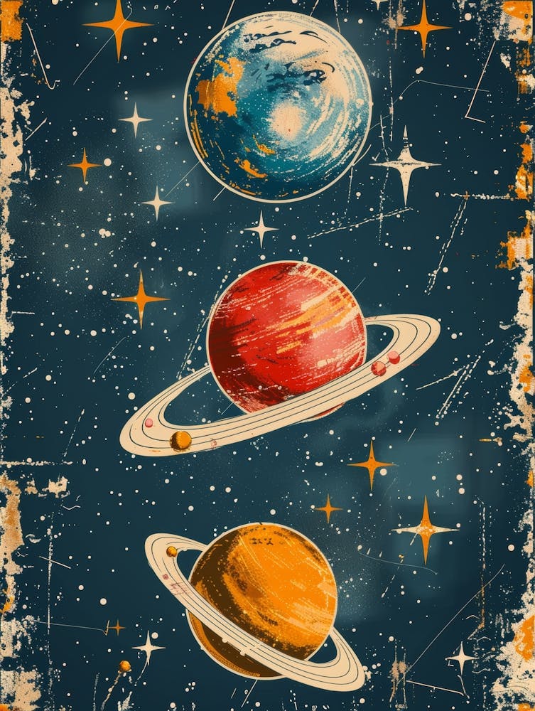Retro Space Poster 1