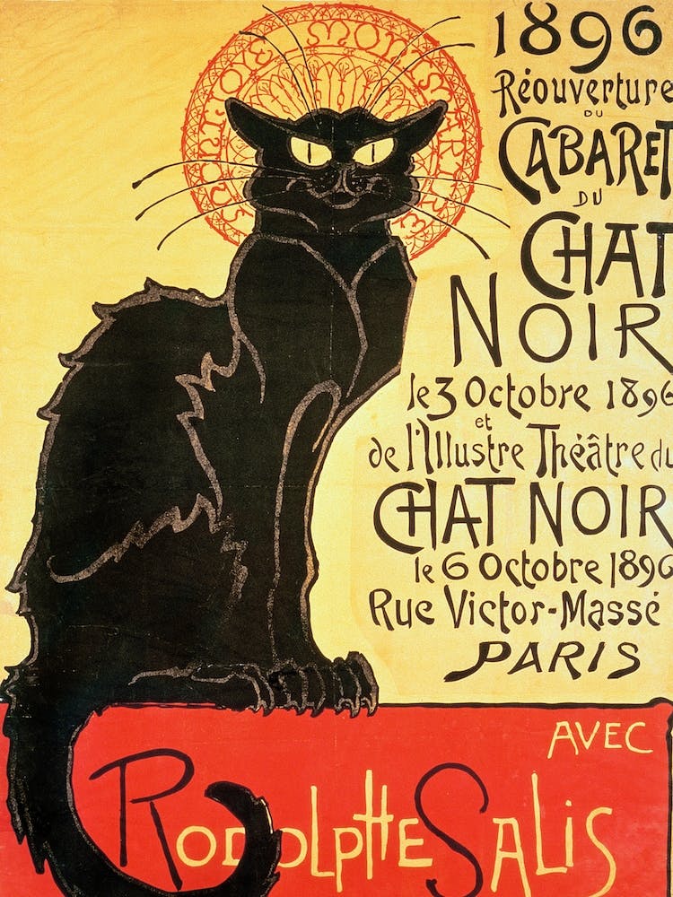 Chat Noir Cabaret, Théophile-Alexandre Steinlen 