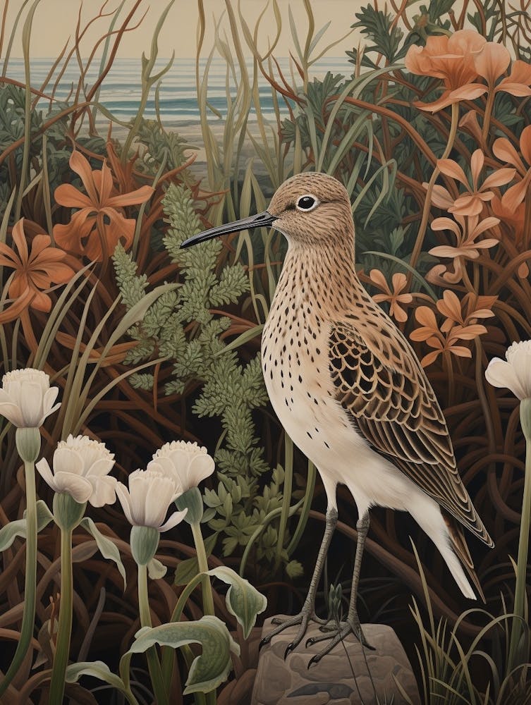 Dark And Moody Botanical Dunlin 1