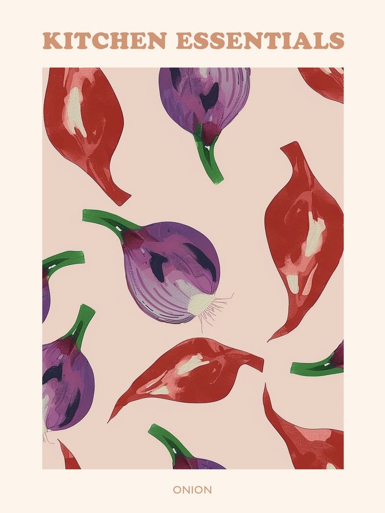 Onion Pattern Illustration Poster 5