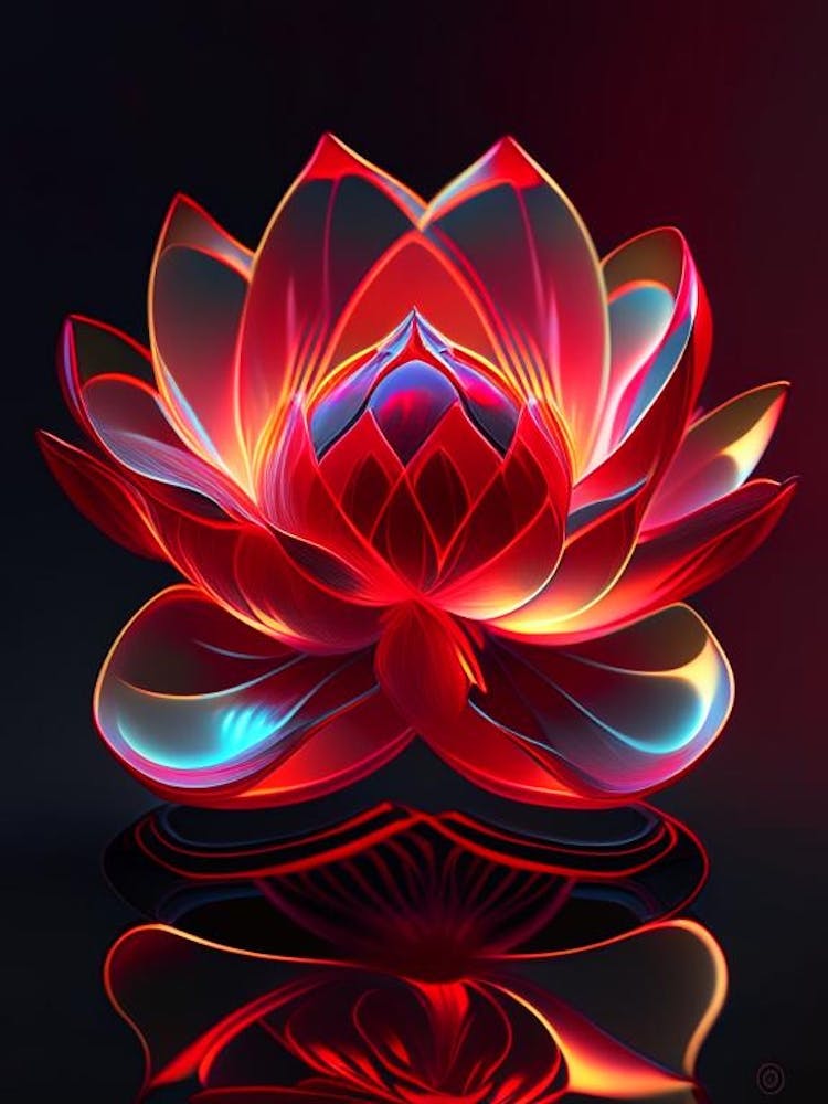 Red Lotus Holographic 2