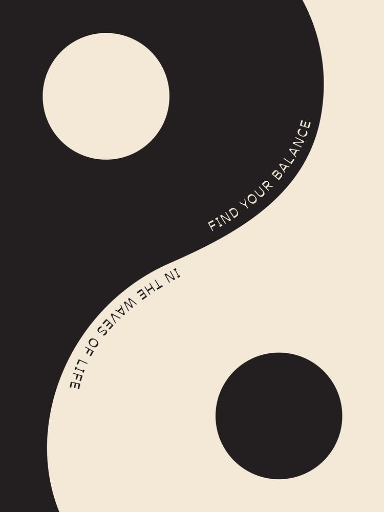 Yin Yang - 90s Aesthetic Poster Wall