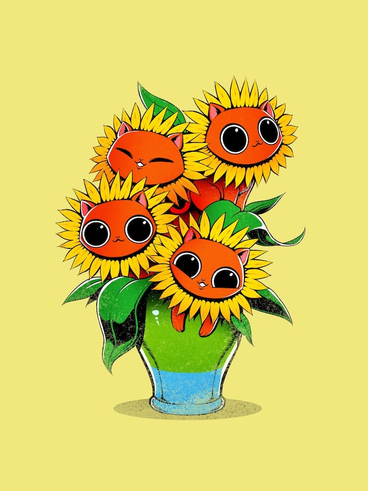 Sunflower Cat