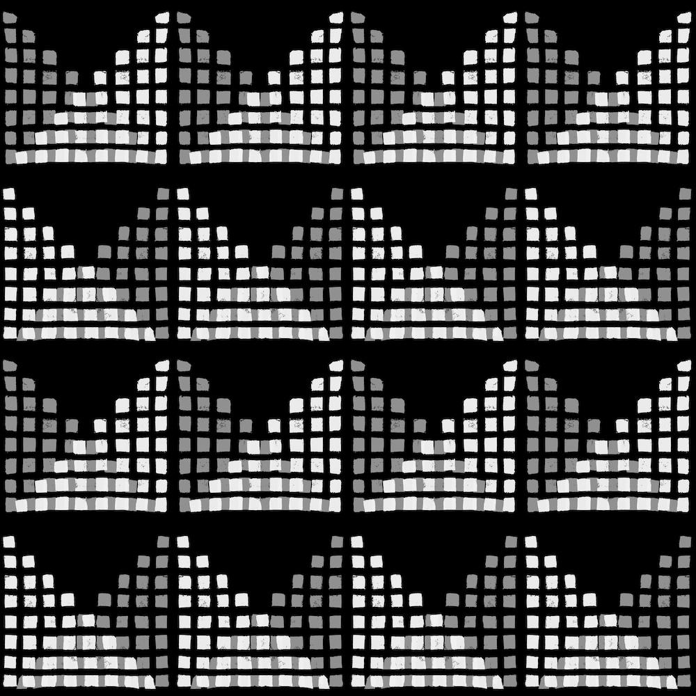 Edith Block Print In Black