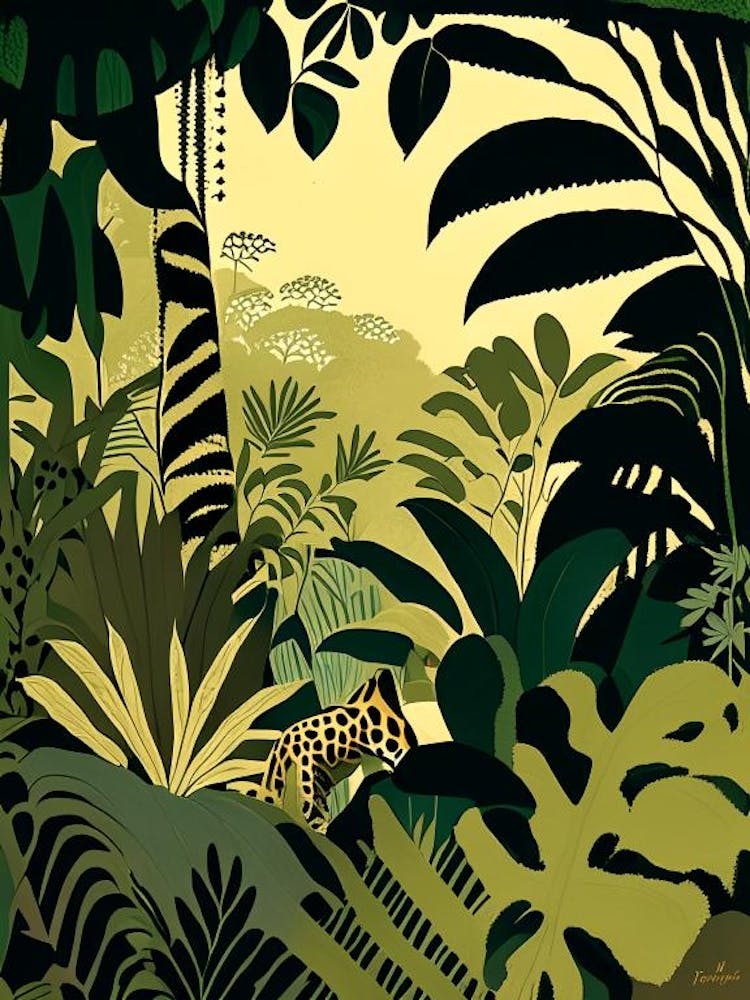 Close Up Jungle 4 Rousseau Inspired