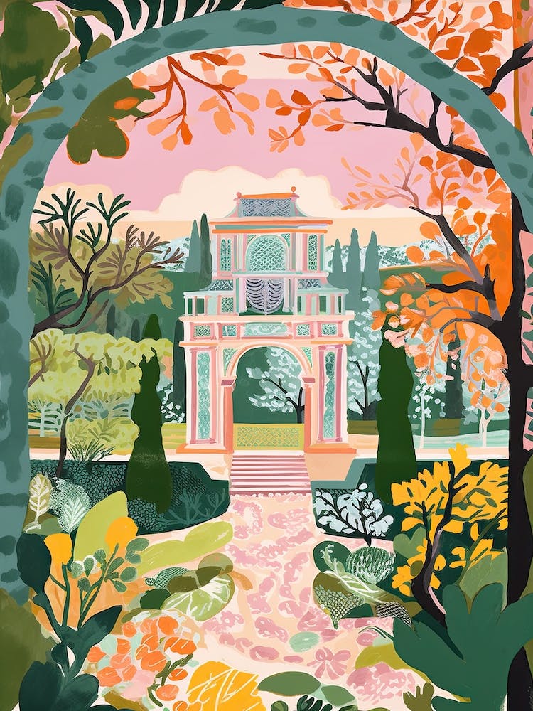 Versailles Garden In France, Painting 2