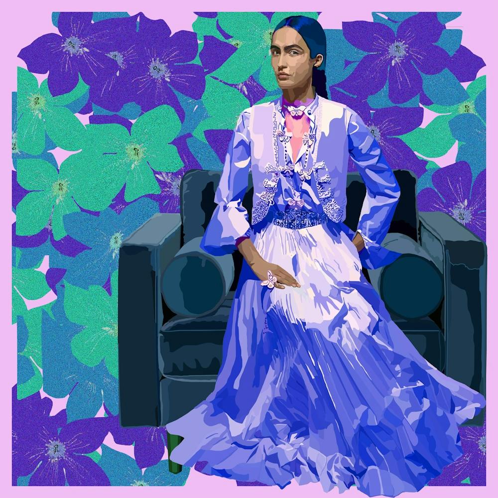 Lady in Purple
