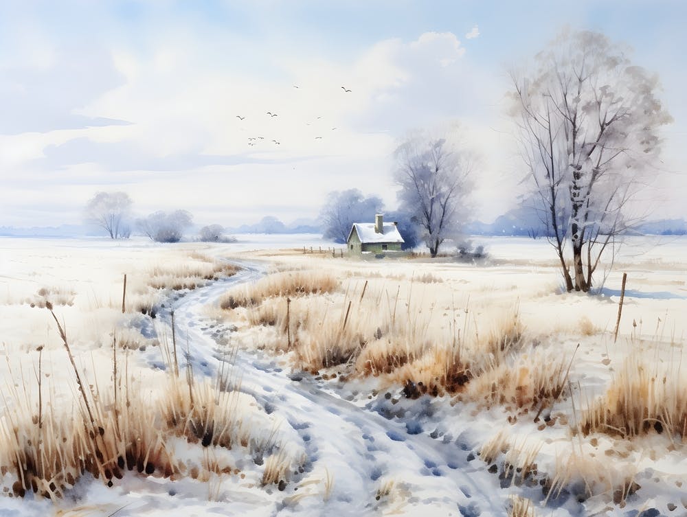 Winter Farmhouse 2