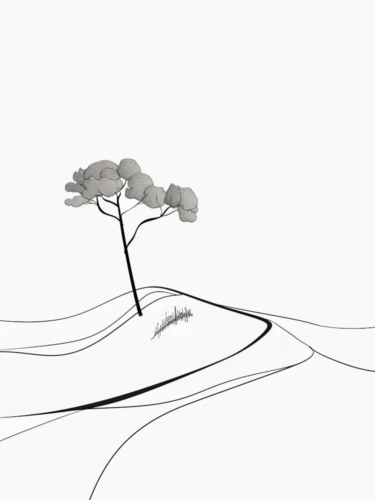 Wherever You Are Going Line Art