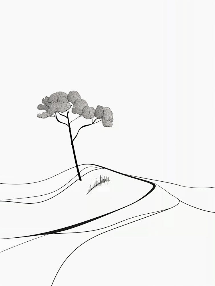 Wherever You Are Going Line Art