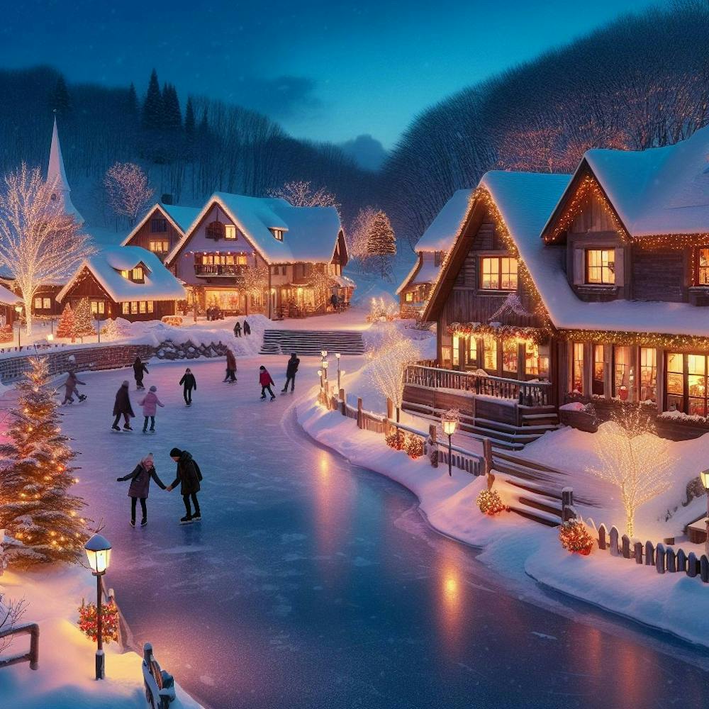 Covered Village dusk