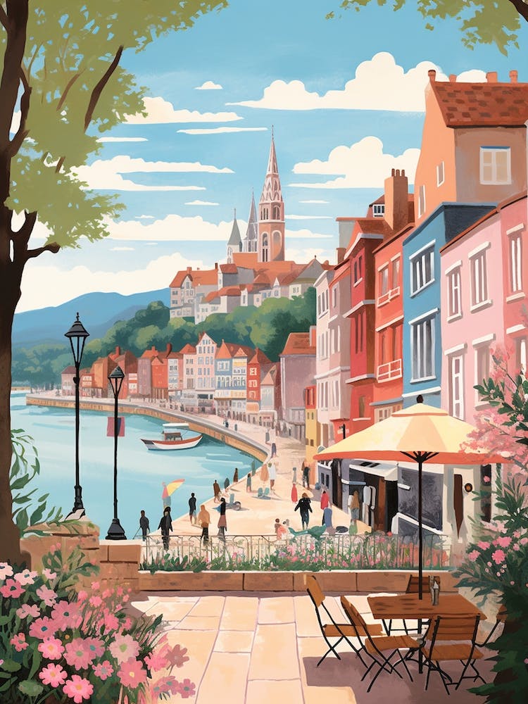 Santander Spain 5 Illustration