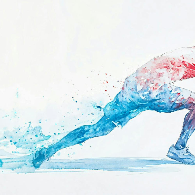 Watercolor Of A Runner 2