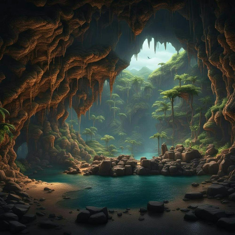 Höhle im Dschungel