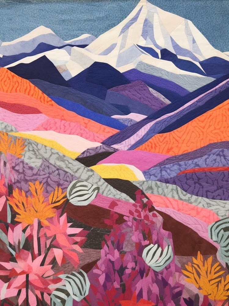 Mount Baker United States 1 Colourful Mountain Illustration