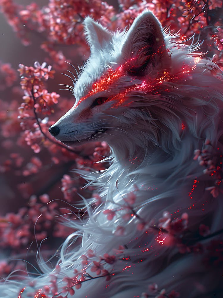 Beautiful Fantasy White Fox 2