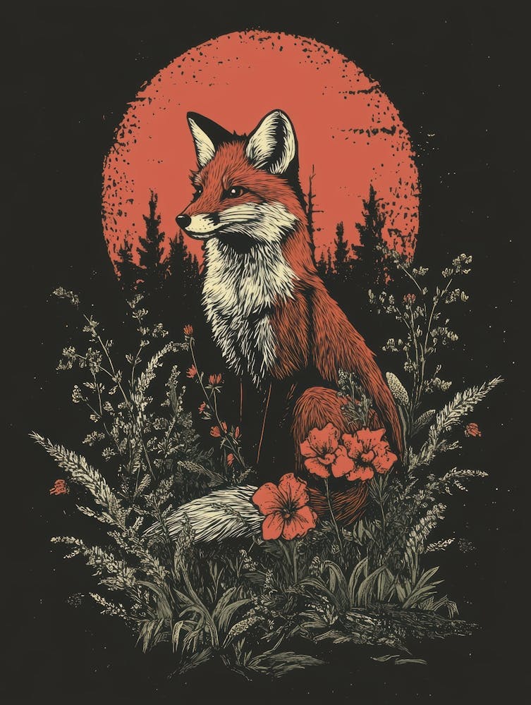 Fox In The Grass