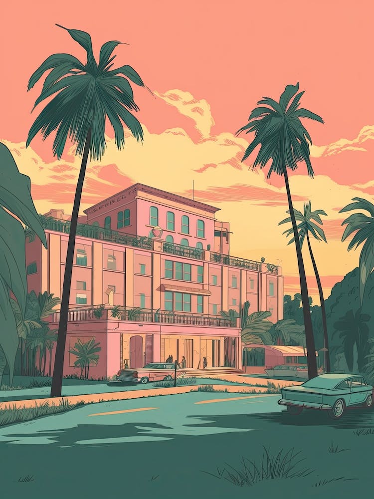 Douala Cameroon Travel Illustration 2