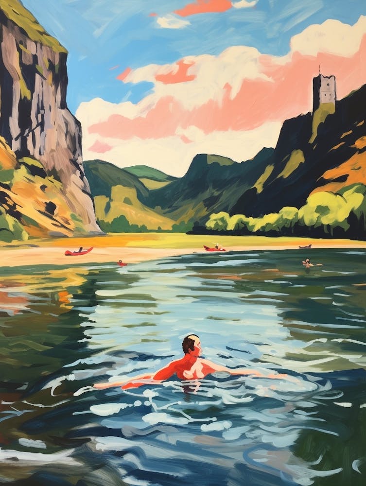 Wild Swimming At River Conwy Wales 1