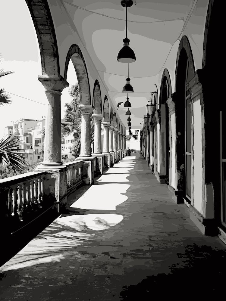 Sorrento, Italy, Black And White Photography 4