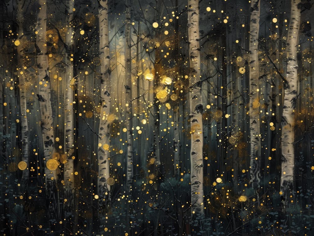 Fireflies In The Forest 1