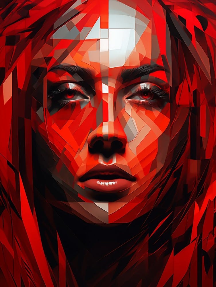 Abstract Geometric Lady 2