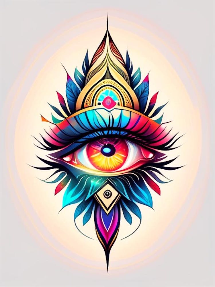 Higher Self, Symbol, Third Eye Tattoo 1