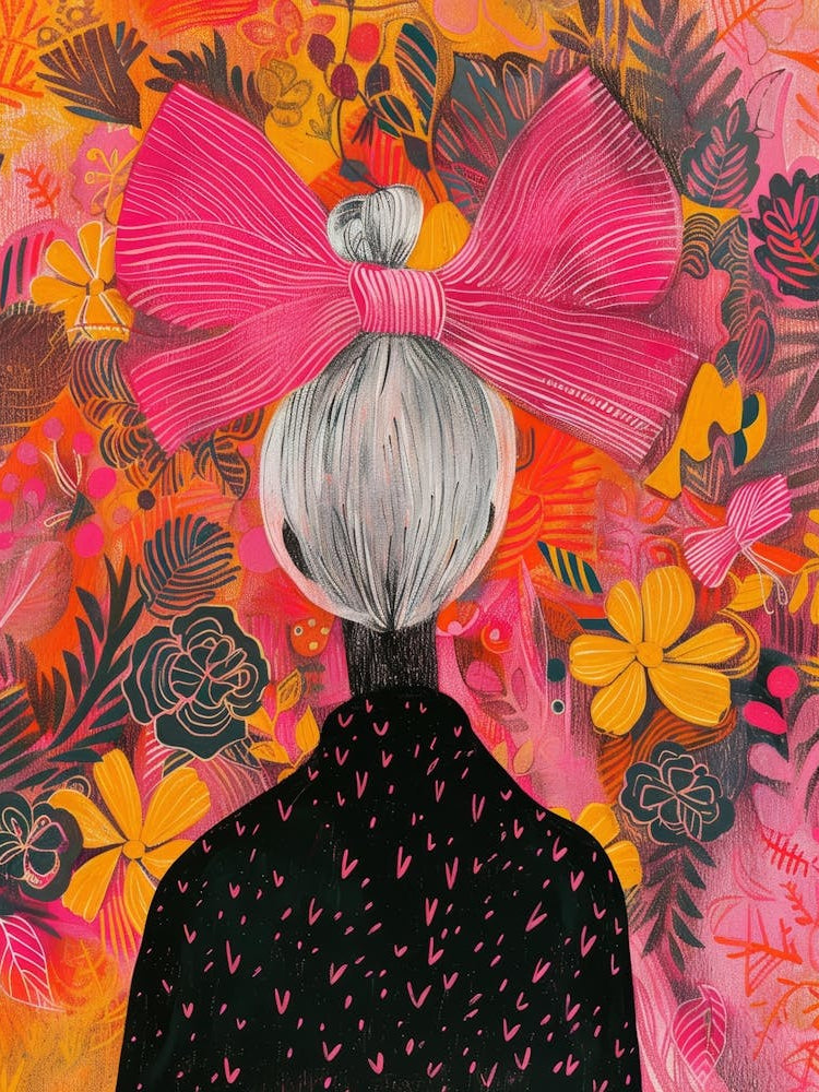 Girl With A Pink Bow